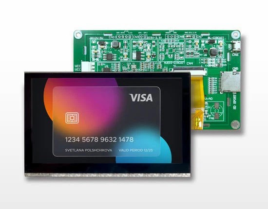 4.3 นิ้ว TFT พร้อมจอแสดงผลแบบสัมผัส